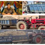 अवैध खनन पर कलियर पुलिस का शिकंजा,छापेमारी में डम्पर व दो ट्रैक्टर सीज