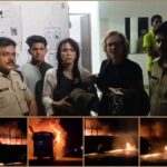 बहादराबाद पुलिस की मुस्तैदी से टला बड़ा हादसा, धू-धू कर जली वोल्वो बस, दो विदेशी यात्रियों सहित 32 की बची जान